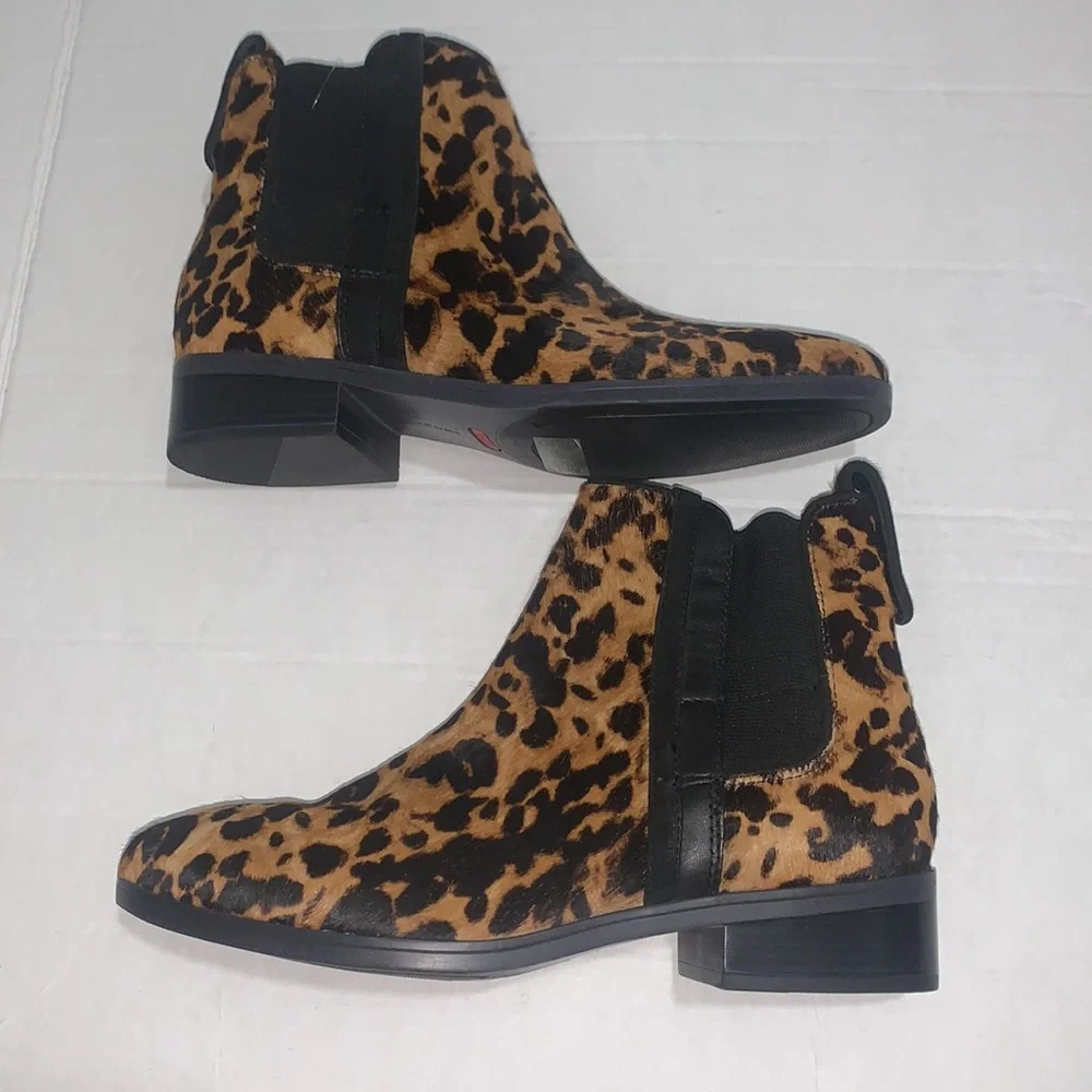 Rockport | Animal Fur Cheetah Print Booties Size 8 NEW - Picture 5 of 16